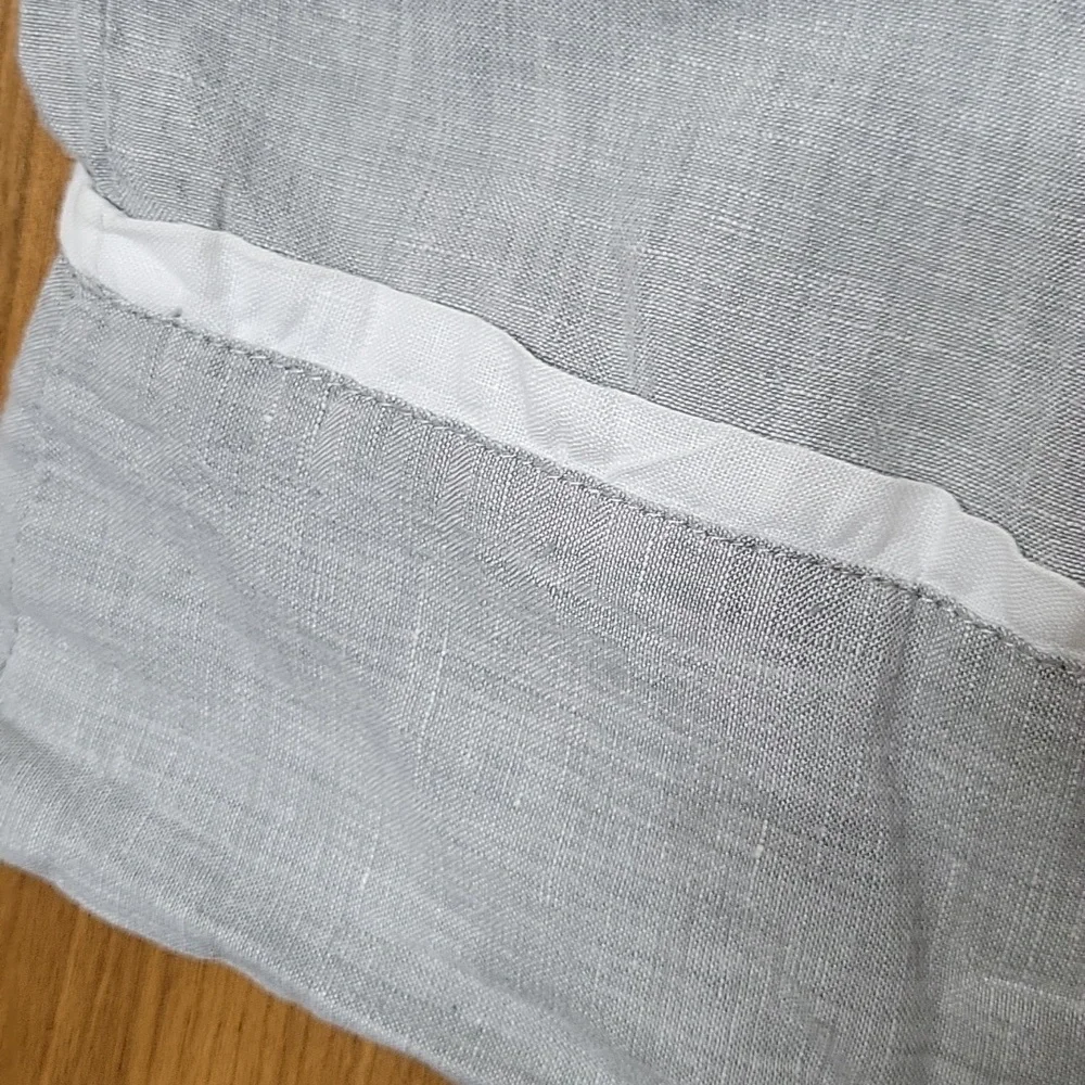 Pottery Barn Belgian Flax Linen Flange Pillowcases Set Of 2